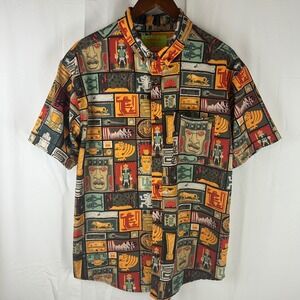 RSVLTS Legends of the Hidden Temple Shirt Mens Large Multicolor Kunuflex Large